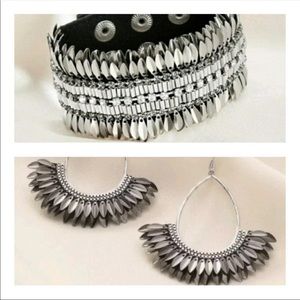 Stella and Dot Pegasus Necklace & Earring Set NIB